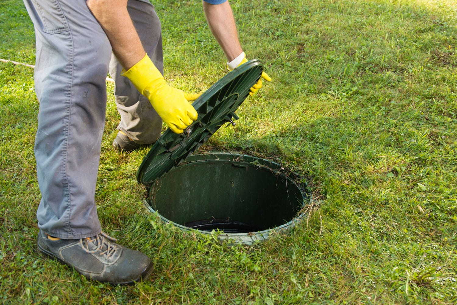 Septic tank installation by HRH Construction, Dorset